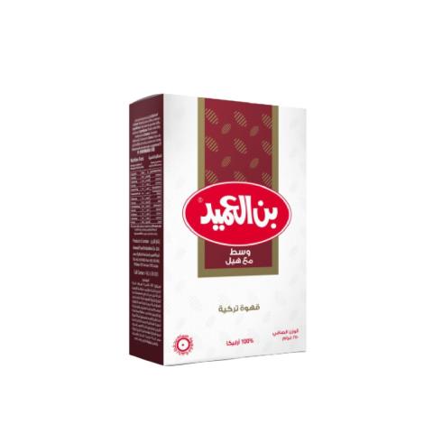 بن العميد قهوه وسط مع هيل 250 غم