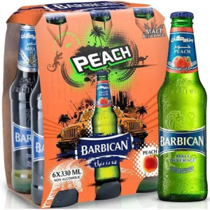 بربيكان مشروب شعير بنكهة الخوخ ٦*٣٣٠مل