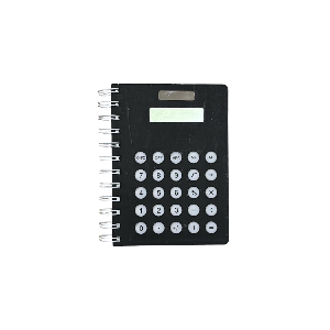 دفتر مع آلة حاسبة