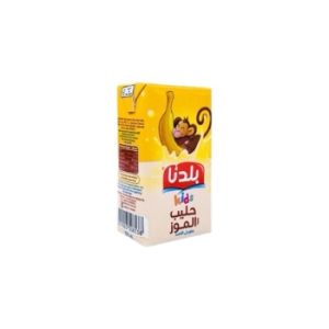 بلدنا حليب مطعمات بنكهة الموز 125 مل (١*٢٤)